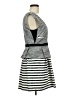 BCBGMAXAZRIA Stripes Black Cocktail Dress Size 8 - photo 4