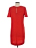 Ann Taylor 100% Polyester Solid Red Casual Dress Size 4 (petite) - photo 2