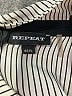 Repeat Cashmere 100% Silk Stripes Ivory Long Sleeve Silk Top Size L - photo 7