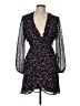 Francesca's 100% Polyester Black Kimono Size M - photo 1