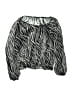 D-Signed 100% Polyester Animal Print Black Long Sleeve Blouse Size M (kids) - photo 2