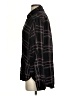 Paige 100% Viscose Plaid Black Long Sleeve Blouse Size S - photo 5