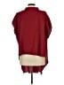 Shein 100% Polyester Burgundy Short Sleeve Blouse Size L - photo 2