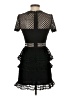 Aqua 100% Polyester Black Cocktail Dress Size XS - photo 2