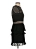 Aqua 100% Polyester Black Cocktail Dress Size XS - photo 4
