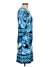 Collection Print Blue Casual Dress Size 10 - photo 4