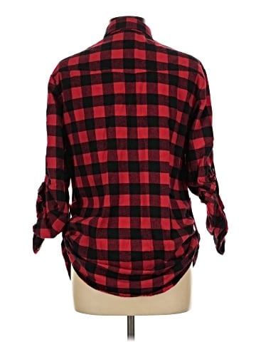 Matchstick 3/4 Sleeve Button-Down Shirt (view 2)