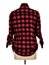 Matchstick Plaid Red 3/4 Sleeve Button-Down Shirt Size L - photo 2
