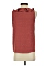 LC Lauren Conrad 100% Polyester Red Sleeveless Blouse Size XS - photo 2