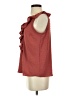 LC Lauren Conrad 100% Polyester Red Sleeveless Blouse Size XS - photo 5