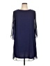 SLNY 100% Polyester Solid Blue Casual Dress Size 16 - photo 1