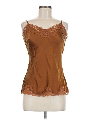 Gold Hawk Sleeveless Silk Top (view 1)
