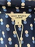 Max Studio 100% Polyester Polka Dots Blue Casual Dress Size S - photo 8