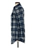 Passport 100% Polyester Blue Long Sleeve Button-Down Shirt Size L - photo 5