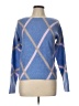 Bianco & Blu Argyle Blue Pullover Sweater Size L - photo 1
