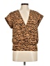 Nine West 100% Polyester Animal Print Brown Tank Top Size M - photo 1