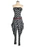 Malini Ramani Chevron-herringbone Black Jumpsuit Size S - photo 1