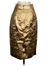 J.Crew Collection Metallic Gold Formal Skirt Size 2 (petite) - photo 2
