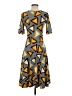 Lularoe Graphic Yellow Casual Dress Size S - photo 2