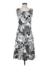Unbranded Print Gray Casual Dress Size XS (estimated) - photo 1