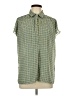 Max Studio 100% Polyester Green Short Sleeve Blouse Size L (estimated) - photo 1