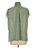 Max Studio 100% Polyester Green Short Sleeve Blouse Size L (estimated) - photo 2