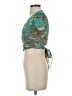 Shein Teal Short Sleeve Blouse Size 2 - photo 5