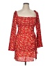 PrettyLittleThing 100% Polyester Red Cocktail Dress Size 14 - photo 1
