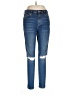 Topshop Hearts Blue Jeans Size 32 waist - photo 1