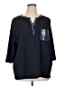Onque Casuals Blue 3/4 Sleeve Top Size 1X (estimated) - photo 1