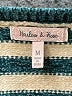 Harlow & Rose 100% Polyester Stripes Teal Pullover Sweater Size M - photo 7