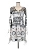 Komarov 100% Polyester Silver Casual Dress Size M - photo 1