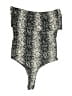 Gaze Silver Black Bodysuit Size M - photo 1