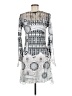 Komarov 100% Polyester Silver Casual Dress Size M - photo 2