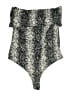 Gaze Silver Black Bodysuit Size M - photo 2
