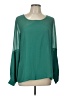 Charming Charlie Green Long Sleeve Blouse Size L - photo 1