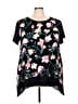C established 1946 100% Polyester Black Short Sleeve Blouse Size 22 - 24 - photo 1