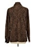 Tess 100% Polyester Animal Print Brown Long Sleeve Blouse Size L - photo 2