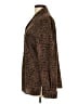 Tess 100% Polyester Animal Print Brown Long Sleeve Blouse Size L - photo 5