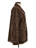 Tess 100% Polyester Animal Print Brown Long Sleeve Blouse Size L - photo 4