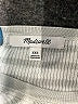 Madewell 100% Viscose Stripes Gray Silver Short Sleeve Turtleneck Size XXS - photo 7