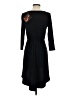 IMAN Solid Black Cocktail Dress Size XS - photo 2