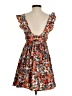 Shein 100% Polyester Paisley Orange Cocktail Dress Size 2 - photo 2