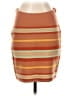 Toad & Co 100% Wool Stripes Orange Tan Wool Skirt Size S - photo 1