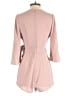 Selfie Leslie 100% Polyester Solid Pink Romper Size XS - photo 2