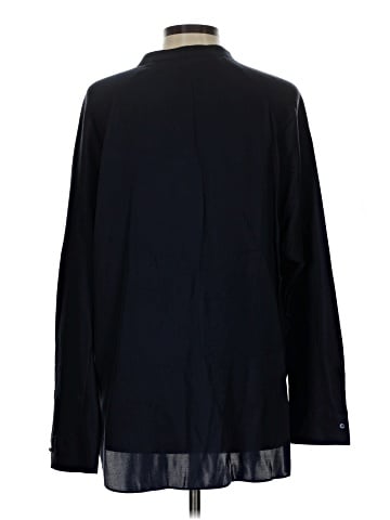 Vince. Long Sleeve Silk Top (view 2)