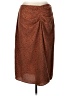 Nine West 100% Polyester Animal Print Brown Casual Skirt Size L - photo 1