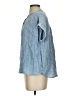 Faherty 100% Cotton Blue Short Sleeve Blouse Size XXS - photo 5