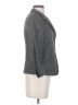 Max Mara 100% Linen Houndstooth Gray Black Blazer Size 4 - photo 4