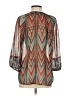 New Directions 100% Polyester Brown 3/4 Sleeve Blouse Size S - photo 2
